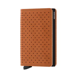 Secrid Slim Wallet Portemonnee Perforated Cognac