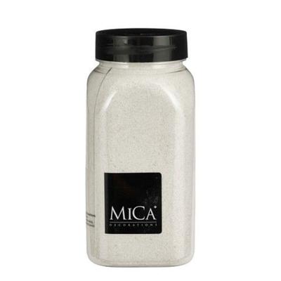 Mica Decorations decoratie zand - 1 kg - 650ml - wit - hobby zandkorrels