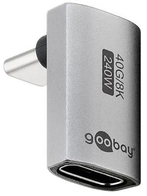 Goobay USB-C adapter | male/female | verticaal | lang | 90 graden adapter - 9550434