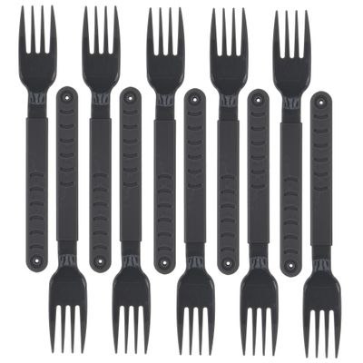Vorken - 30x stuks - grijs - kunststof - 18 cm - herbruikbaar
