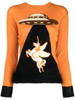 Undercover UFO jacquard knitted jumper - Orange