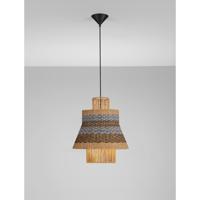 Lyora Rotan hanglampMande blauw met bruin - 9586608