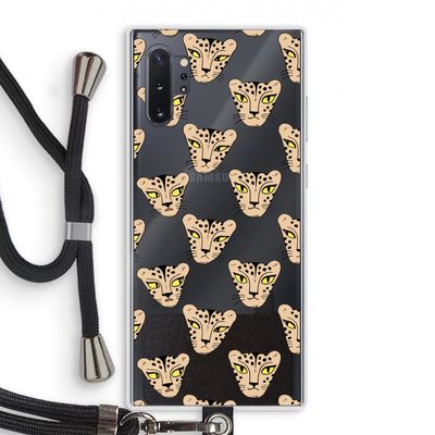 Tijger: Samsung Galaxy Note 10 Plus Transparant Hoesje met koord