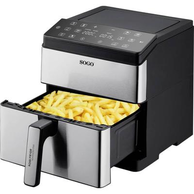 SOGO Human Technology Advanced 1700 Airfryer 6 l 1700 W Zwart, RVS