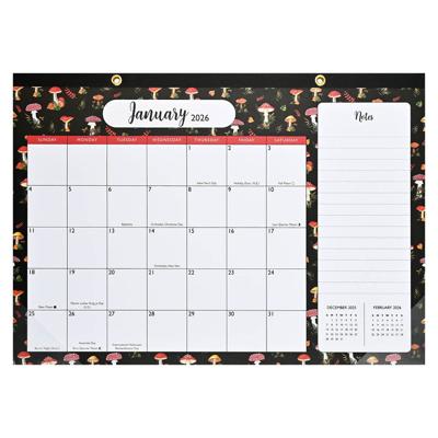 Desk Pad Kalendar 2026 Mushrooms