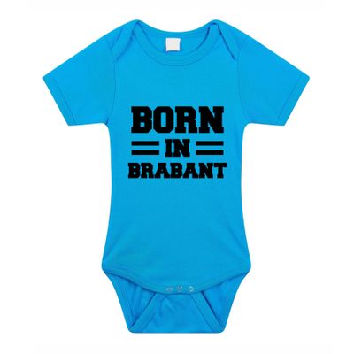 Born in Brabant cadeau baby rompertje blauw jongens