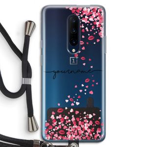 Hartjes en kusjes: OnePlus 7 Pro Transparant Hoesje met koord
