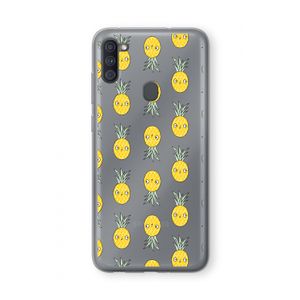 Ananas: Samsung Galaxy A11 Transparant Hoesje