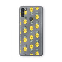 Ananas: Samsung Galaxy A11 Transparant Hoesje