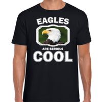 Dieren arend t-shirt zwart heren - eagles are cool shirt - thumbnail