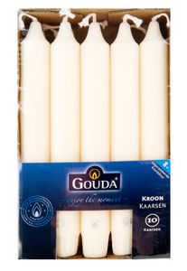 Gouda Kroonkaarsen Ivoor 200/24