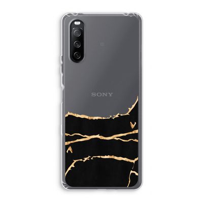 Gouden marmer: Sony Xperia 10 III Transparant Hoesje