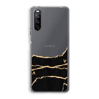 Gouden marmer: Sony Xperia 10 III Transparant Hoesje