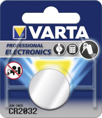 Varta knoopcel batterij cr2032 lithium 3v