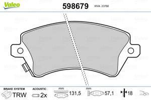 Valeo Remblokset 598679