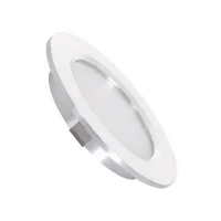 Inbouwspot zilver metaal 12V LED 3W DC Campers Caravan 2700k 11mm