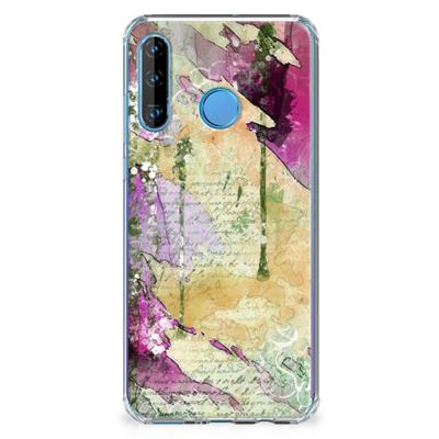 Back Cover Huawei P30 Lite Letter Painting Back Cover Huawei P30 Lite Letter Painting