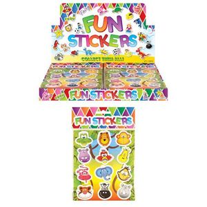 Uitdeelcadeautjes - Fun Stickers - Model: Jungle Dieren in Display