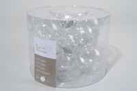 8 kerstballen transparant helder 70 mm - Ksd
