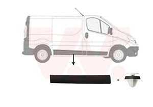 Sier- / beschermingspaneel, zijwand VAN WEZEL, Inbouwplaats: rechts: , u.a. fÃ¼r Renault, Opel, Fiat, Nissan