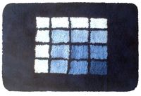 Wicotex badmat 60x90 cm. acryl blauw blok 4672-201