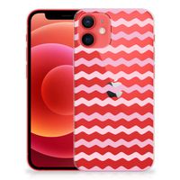 iPhone 12 Mini TPU bumper Waves Roze