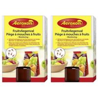 Aeroxon fruitvliegenval 40 ml - 2x - Fruitvliegjes vangers - Insectenbestrijding