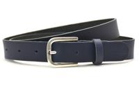 Timbelt Fashion Leren Riem 3 cm Navy - thumbnail