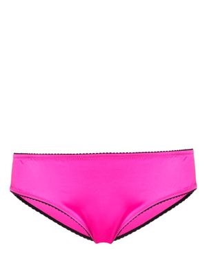 Dolce & Gabbana culotte en satin à taille mi-haute - Rose
