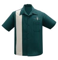 Steady V8 Classic Button Shirt Teal Stone-S