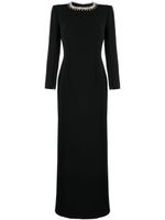 Jenny Packham robe longue Thetis à ornements en cristal - Noir