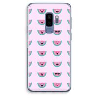 Smiley watermeloenprint: Samsung Galaxy S9 Plus Transparant Hoesje