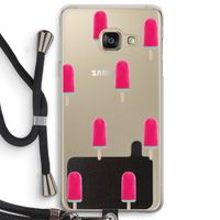 Waterijsje: Samsung Galaxy A3 (2016) Transparant Hoesje met koord