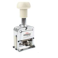 High Performance metalen materiaal automatische nummering machine (6 code) (zilver)