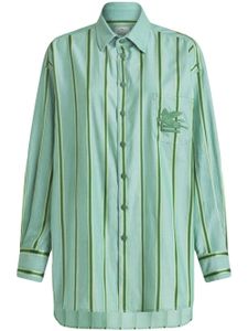 ETRO robe-chemise à rayures - Vert