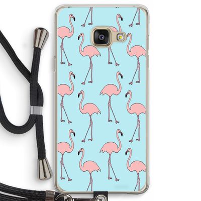 Anything Flamingoes: Samsung Galaxy A3 (2016) Transparant Hoesje met koord