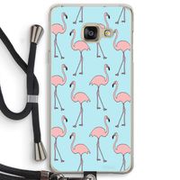Anything Flamingoes: Samsung Galaxy A3 (2016) Transparant Hoesje met koord