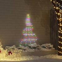 VidaXL Led kerstboom met grondspiesjes multikleur 182 cm metaal