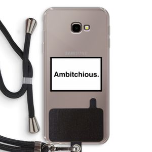 Ambitchious: Samsung Galaxy J4 Plus Transparant Hoesje met koord