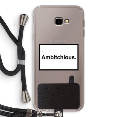 Ambitchious: Samsung Galaxy J4 Plus Transparant Hoesje met koord