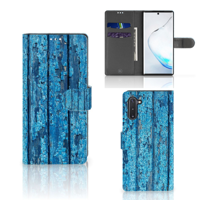 Samsung Galaxy Note 10 | Book Style Case | Wood Blue