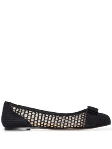 Ferragamo ballerines Varina à détail de nœud - Noir