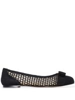 Ferragamo ballerines Varina à détail de nœud - Noir