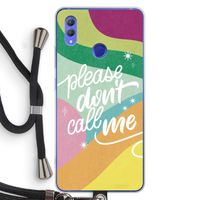 Don't call: Honor Note 10 Transparant Hoesje met koord