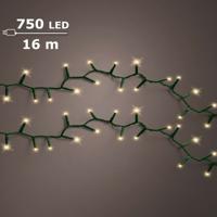 LED compact rice lights 750 lamps soft gold