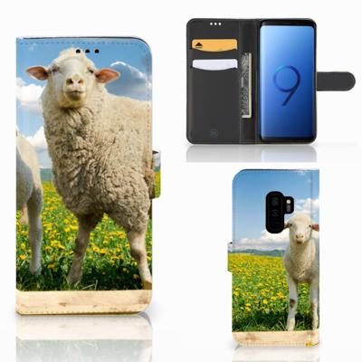 Samsung Galaxy S9 Plus | Telefoonhoesje | Met pasjeshouder | Schaap en Lammetje