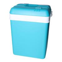 Promotion koelbox - 15 liter - kunststof - blauw - 30 x 22 x 39 cm