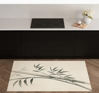 Zen bamboe vinyl vloerkleed keuken