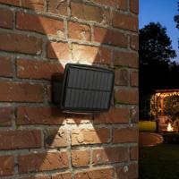 Solar up down wandlamp njord met warm wit licht