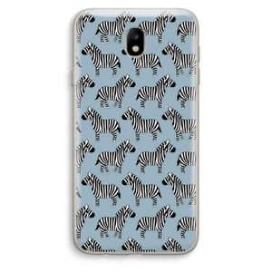 Zebra: Samsung Galaxy J7 (2017) Transparant Hoesje